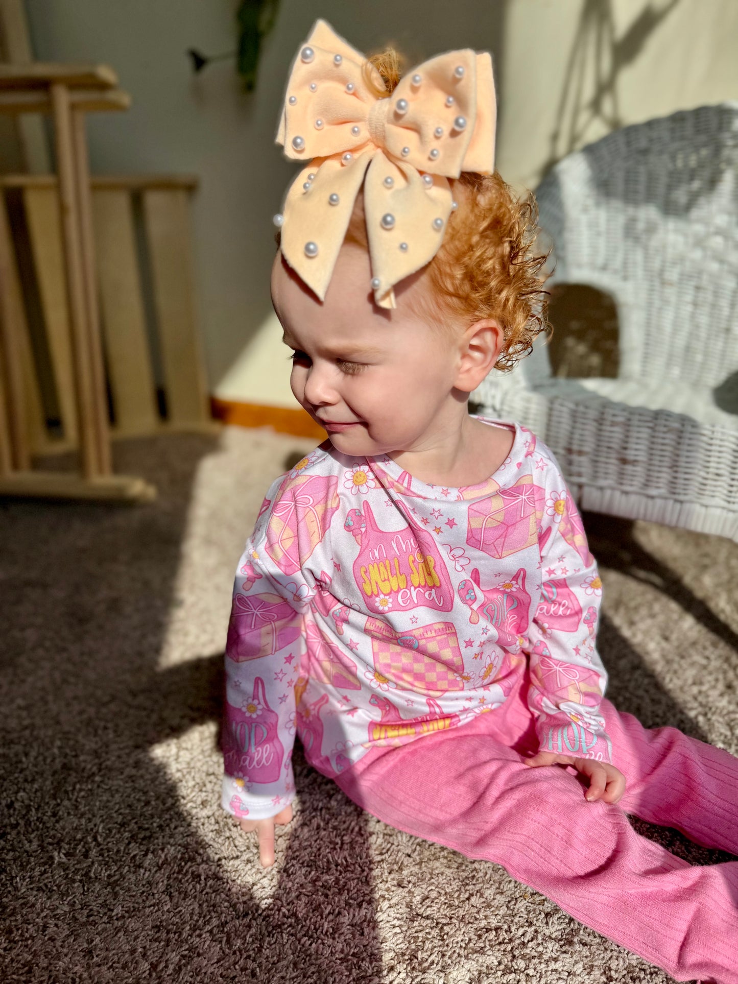 Soft Peach Plushy **MUST SELECT PEARL ADD ON IF WANTING PEARLS**