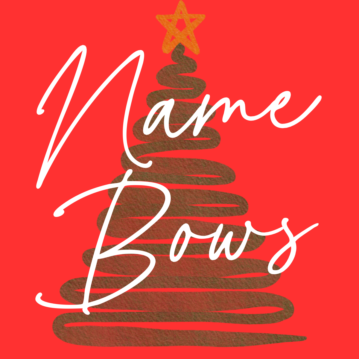 Christmas Name Bows 2025