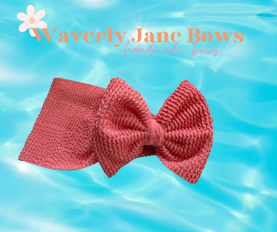 Waved Pink Swim