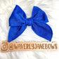 Sparkly Blue Fable Bow