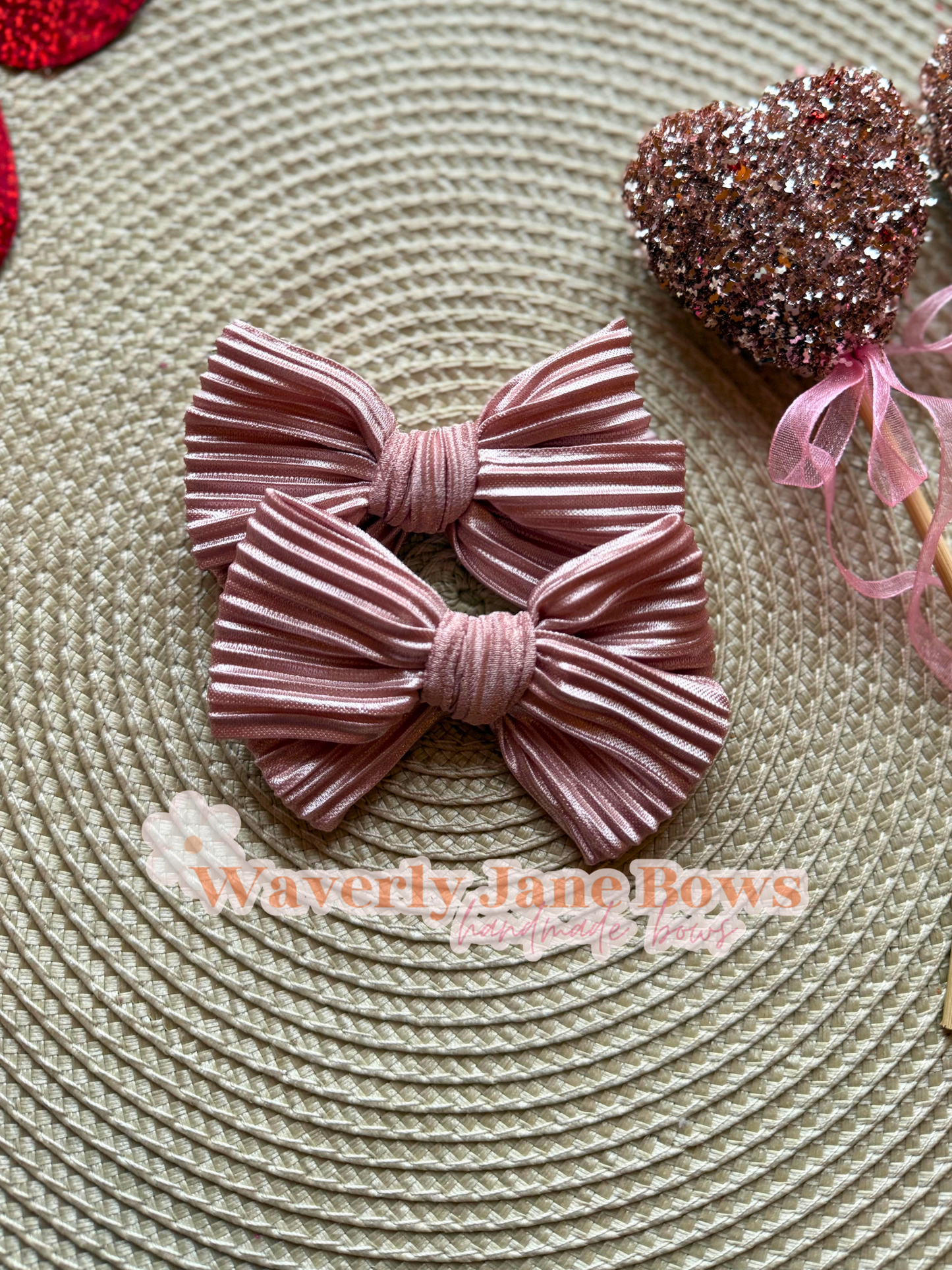 Dusty Pink Pleated