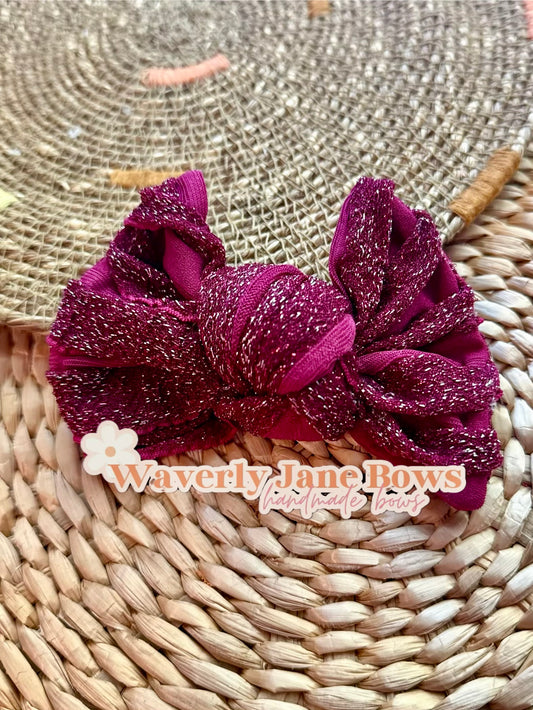 Burgundy Ruffle
