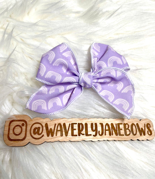 Lavender Rainbow Fable Bow