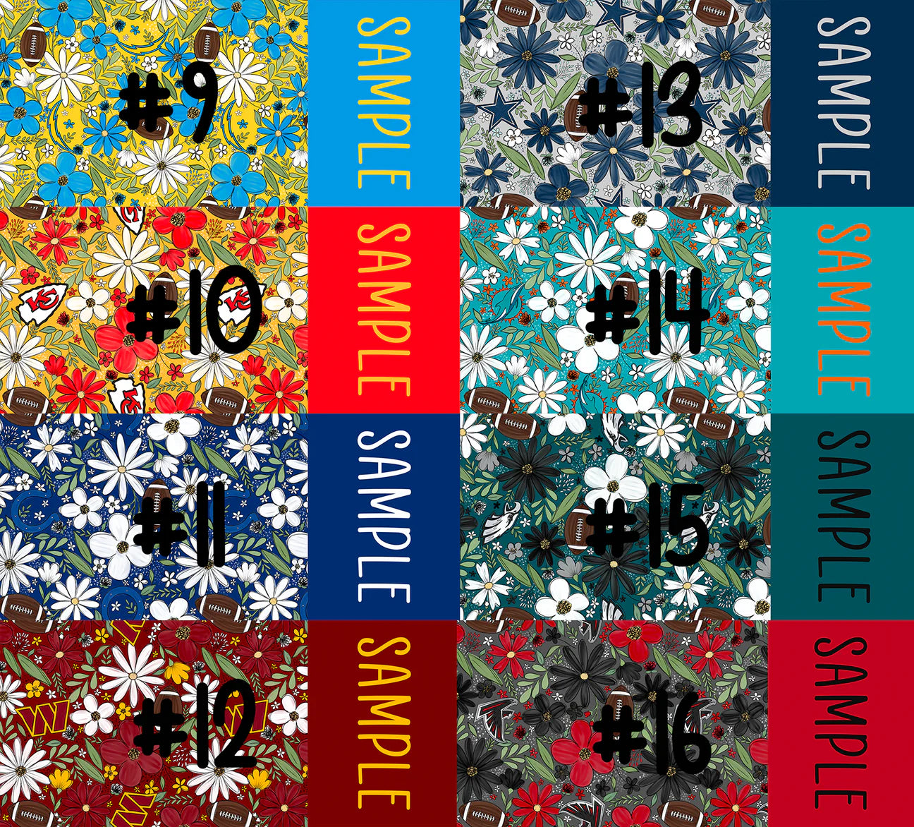 Floral Football 9-16