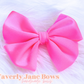 Pink Swim Bow