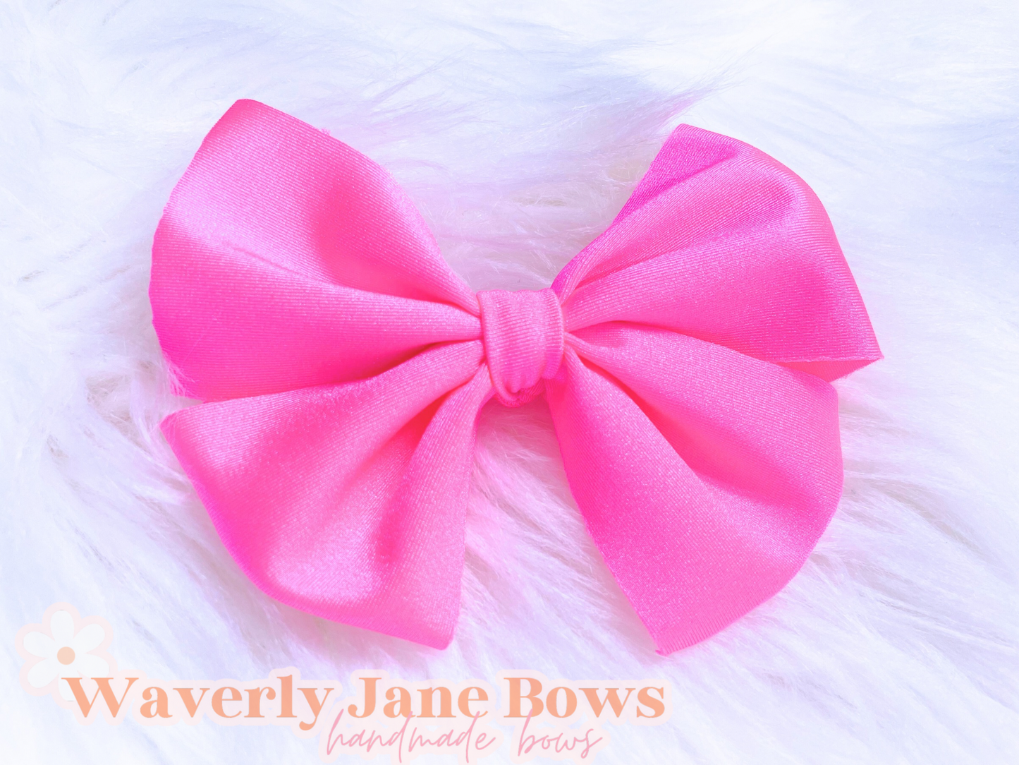 Pink Swim Bow