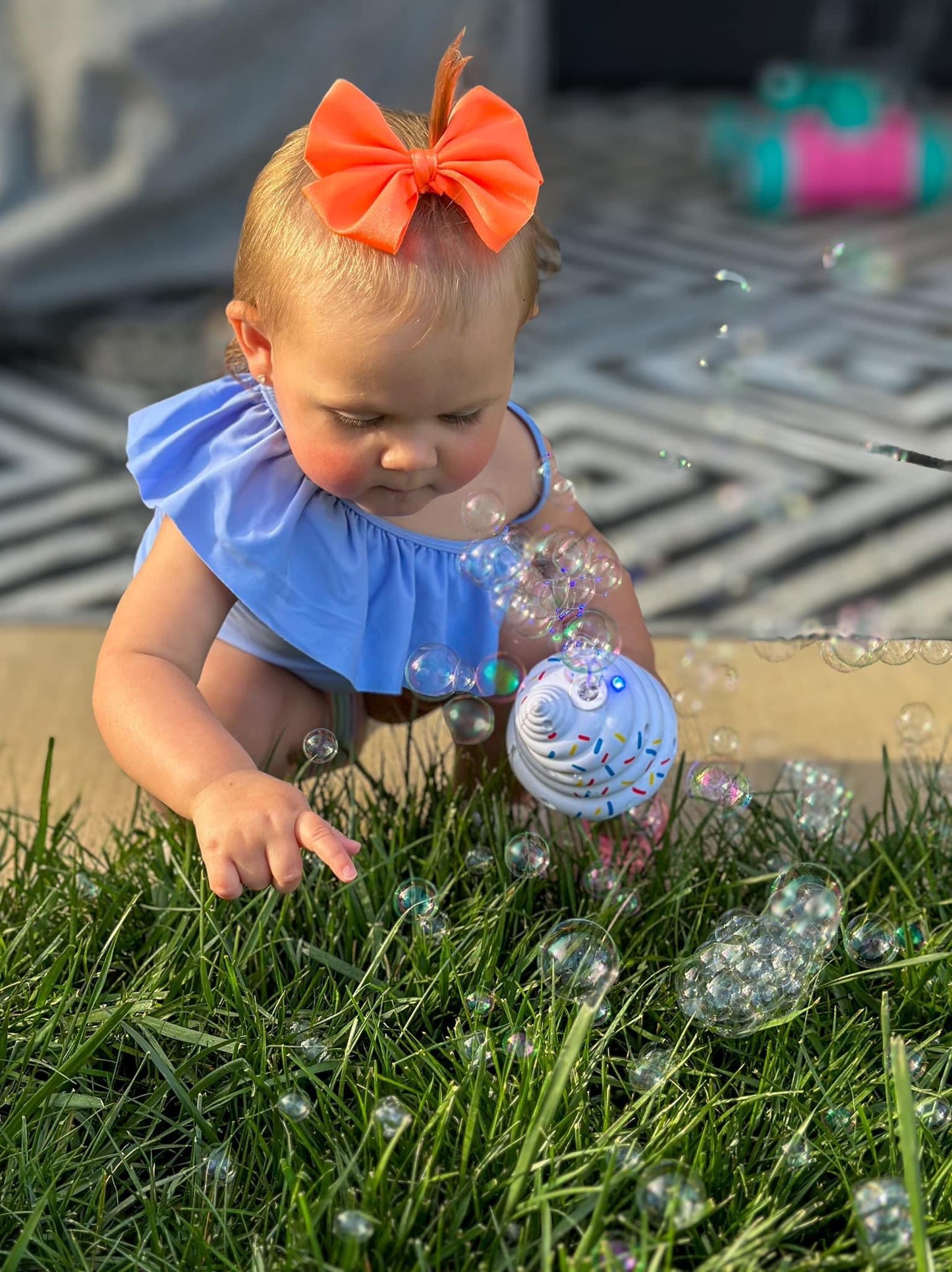 Orange Swim Bow