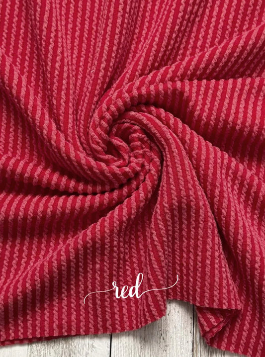 Red Waved Rib