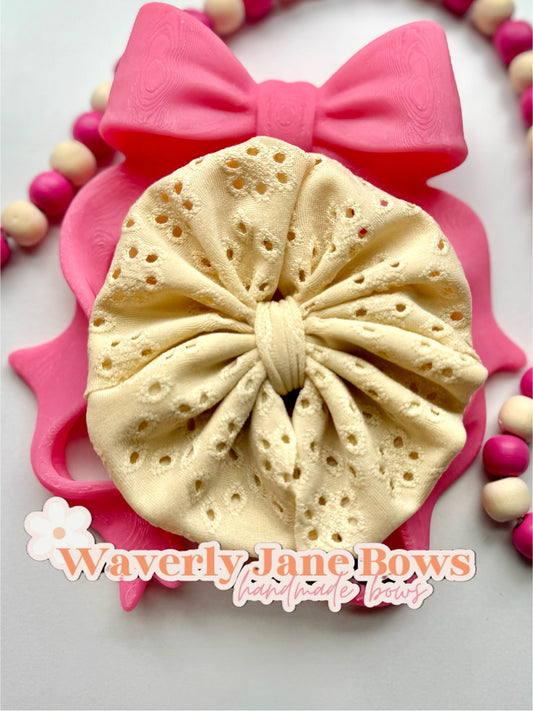 Cream Eyelet