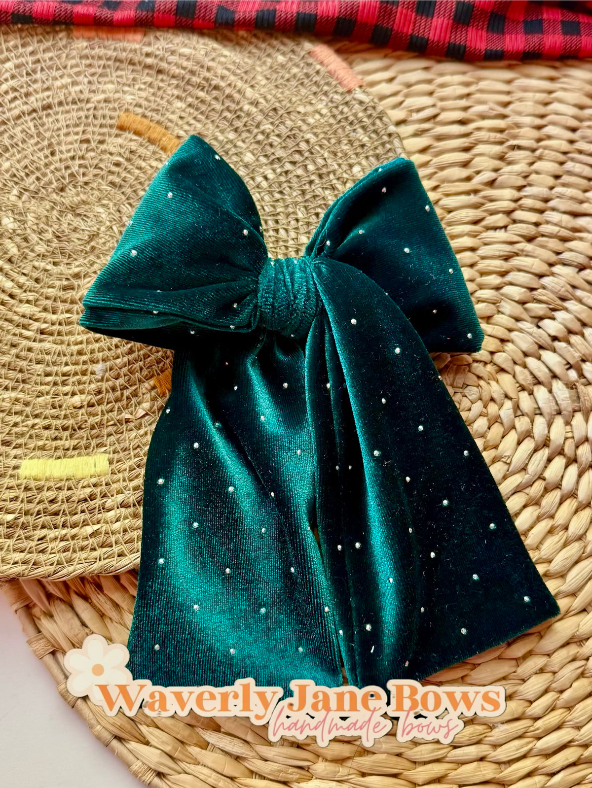 Emerald Rhinestone Velvet