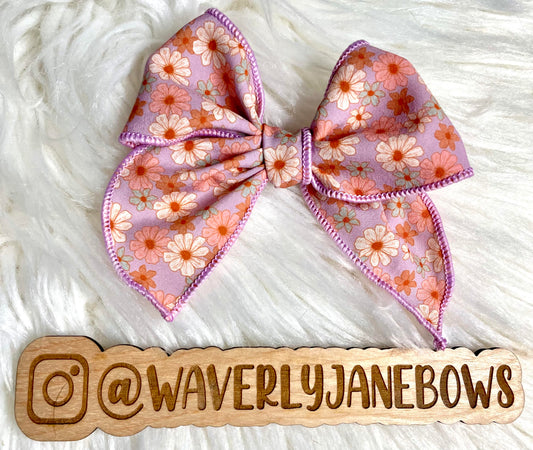 Vintage Floral Fable Bow